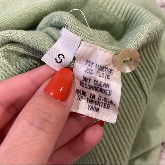 Margaret O’Leary Green on Green Cardigan - Size Small - Picture 3 of 5